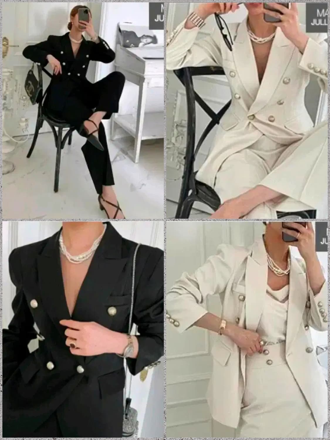 줄로그JULLLOG 더블자켓& 슬랙스셋업 상품이미지1