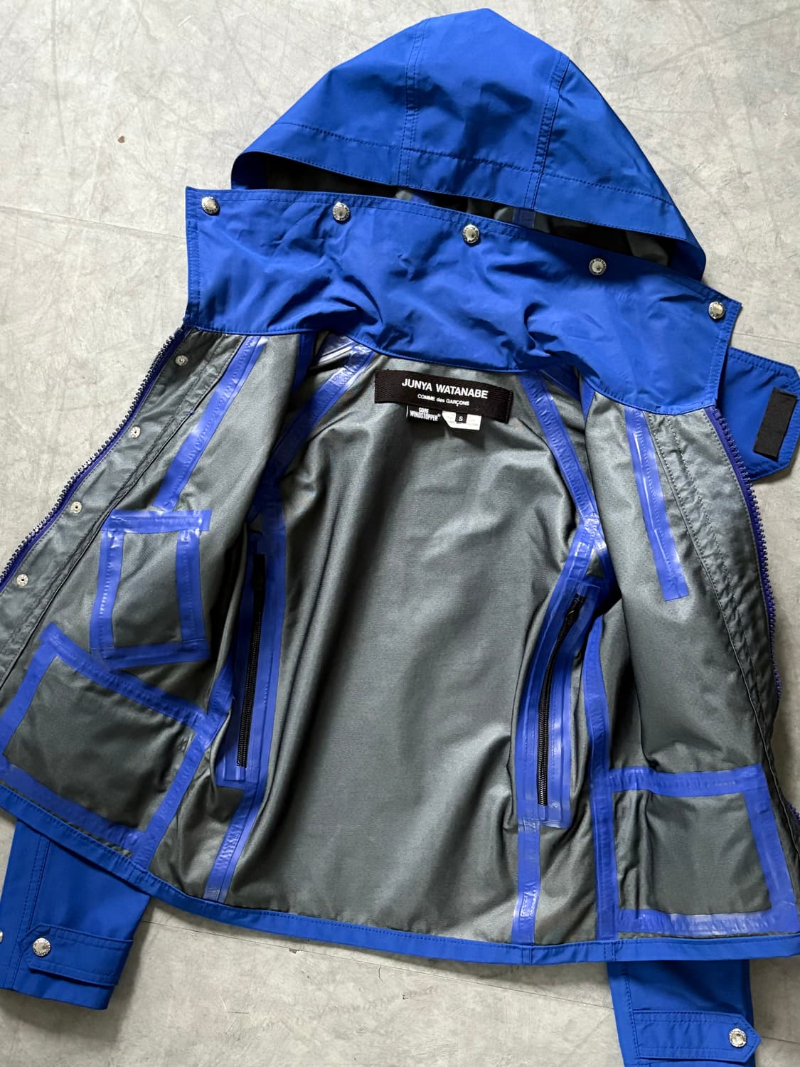 Junya Watanabe 준야 와타나베 윈드스토퍼 블루 후드 자켓 상품이미지5