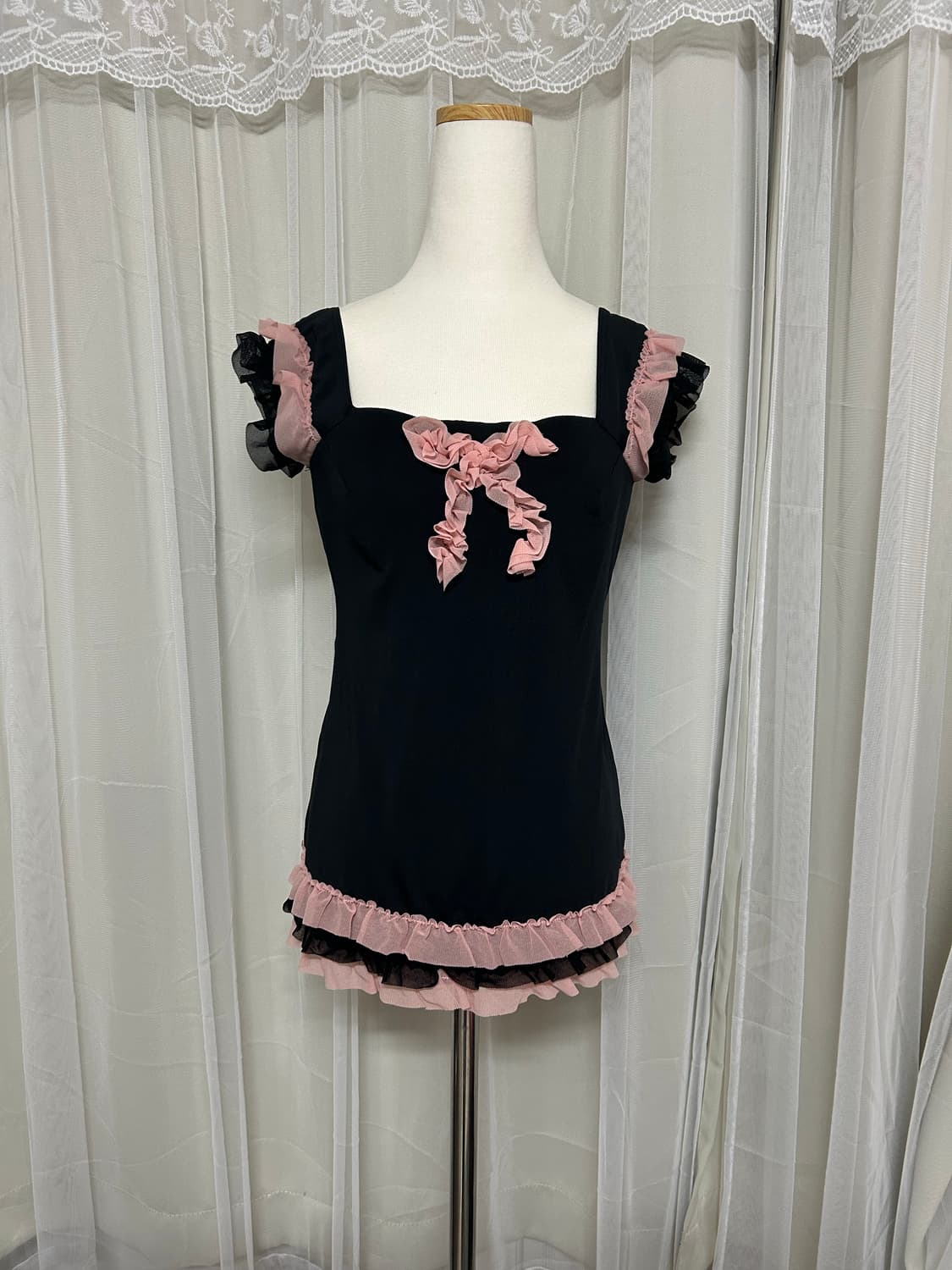 히메갸루 고스로리 핑크 나시슬리브리스 상품이미지1