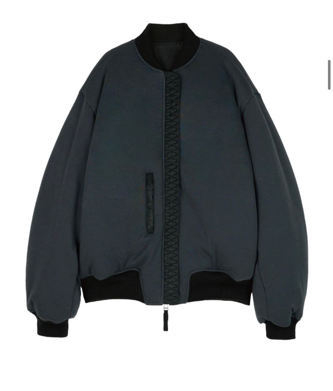 [L] ETCE 리버시블 오버사이즈 봄버 ma-1 자켓 블랙 상품이미지5