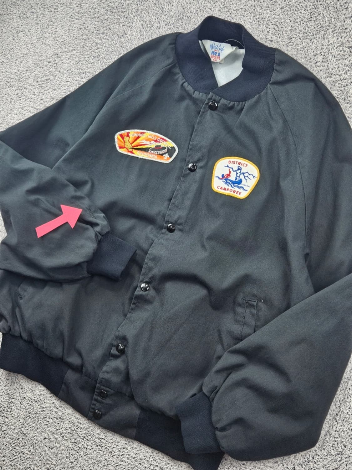 USA 웨스트아크 봄버 바시티 자켓 ( 2XL ) / 11844 상품이미지6