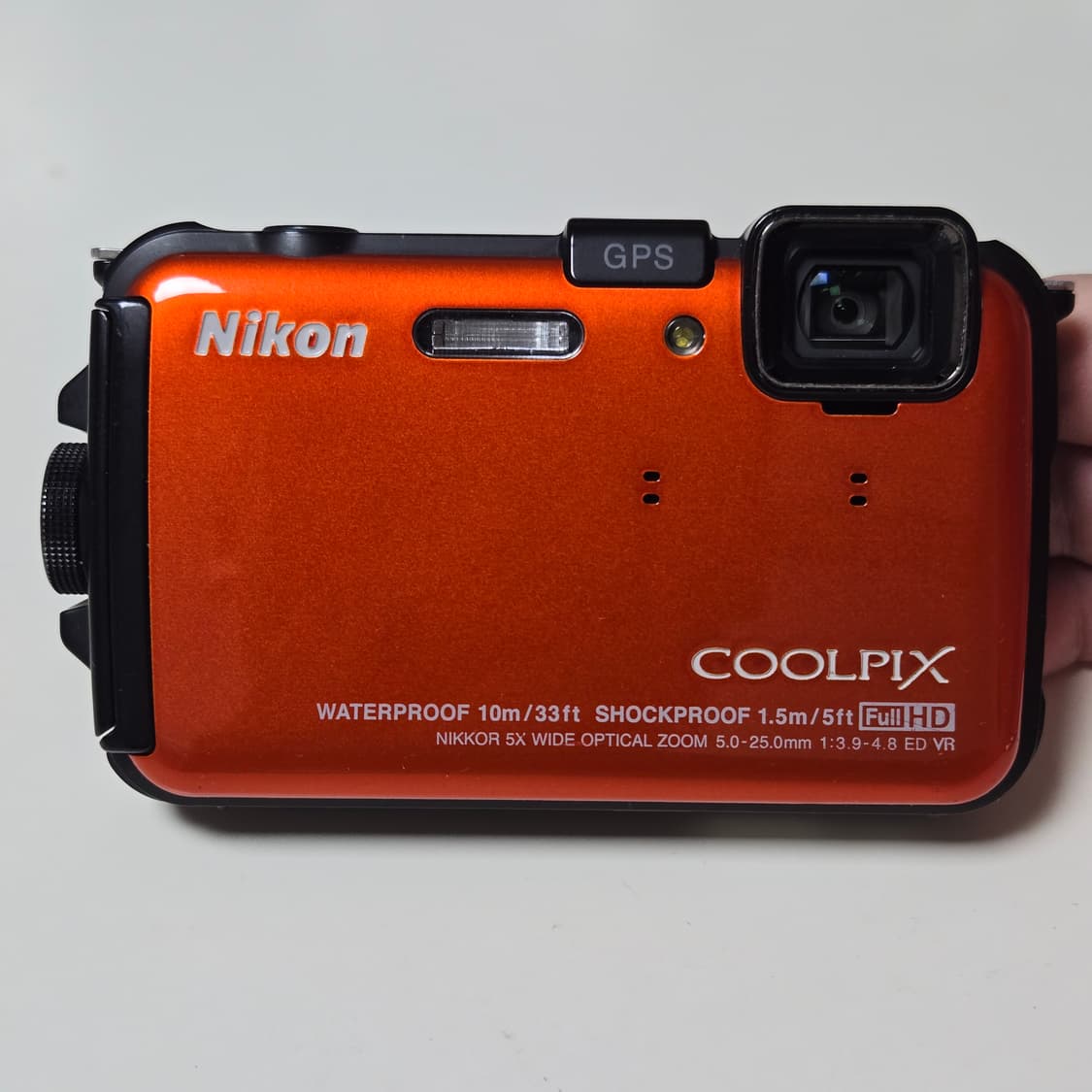 니콘 쿨픽스 AW100 오렌지 디지털 카메라 상품이미지1