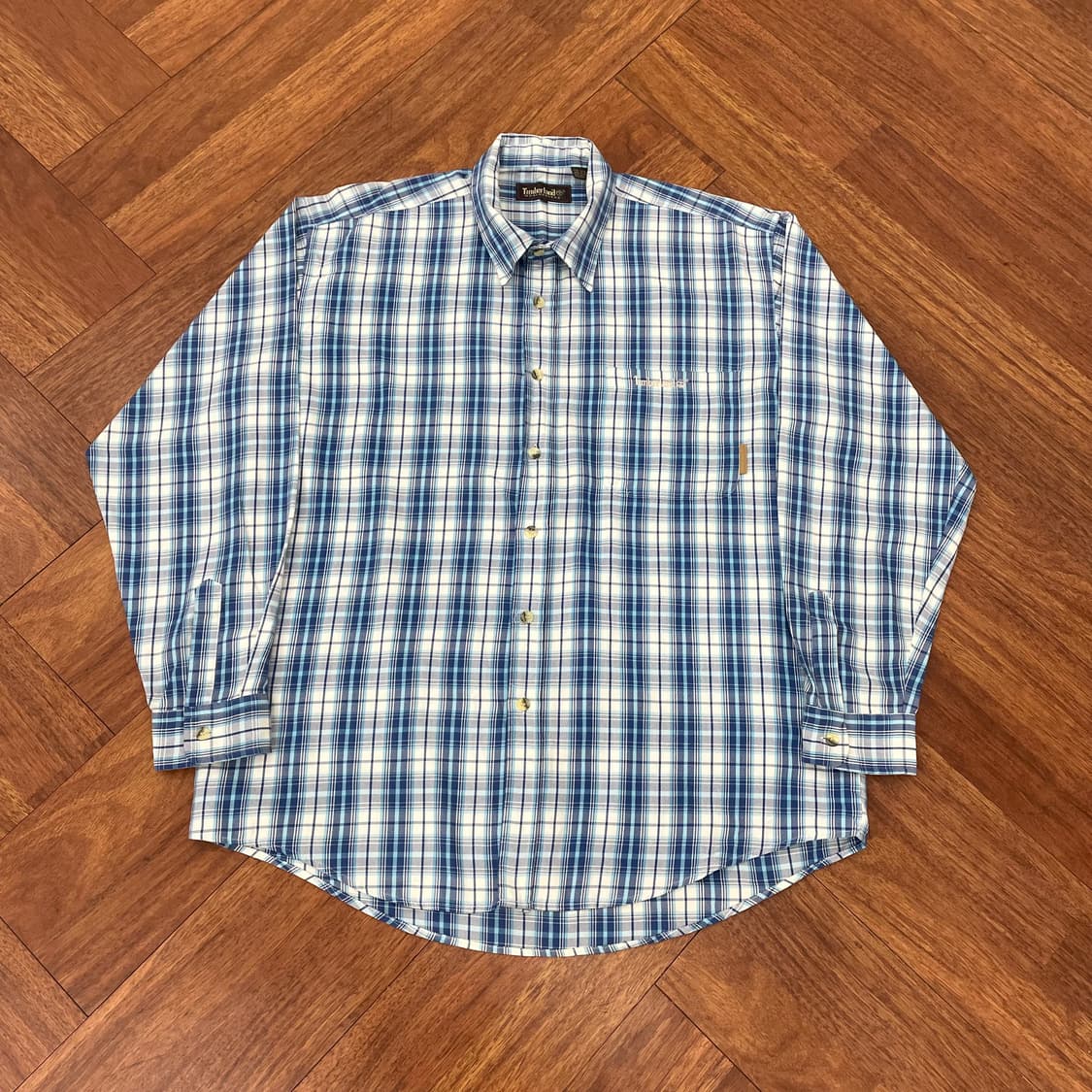 팀버랜드 오버핏 체크 셔츠 상품이미지1