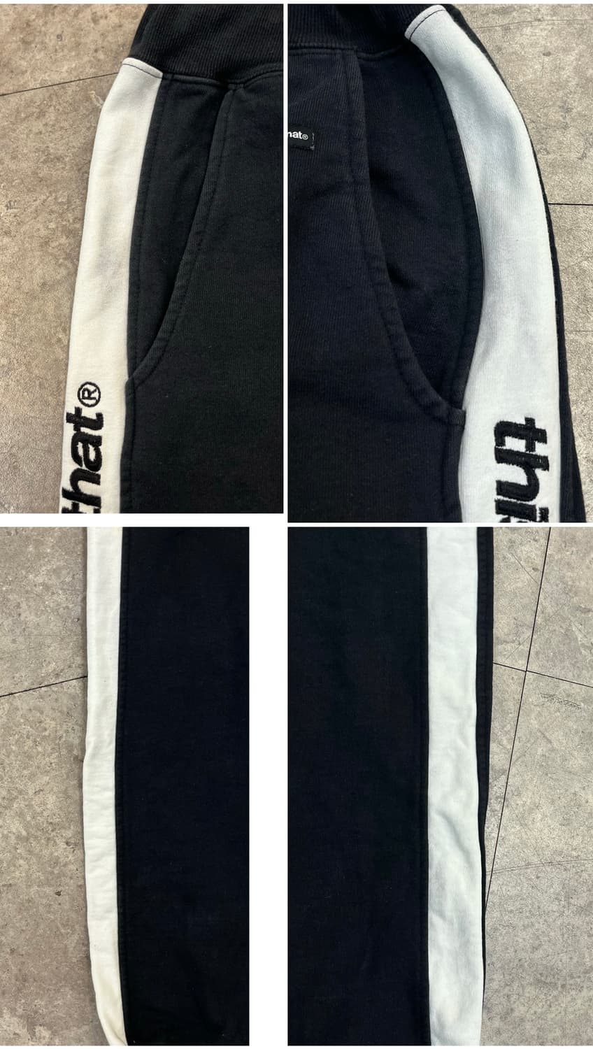 디스이즈네버댓 기모 스웻 조거 팬츠 블랙 S #csz4114 상품이미지5