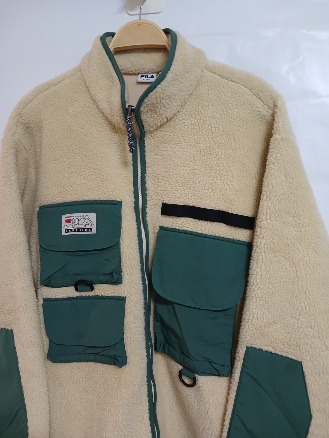 (XL,105)휠라 FILA 뽀글이 집업 상품이미지3