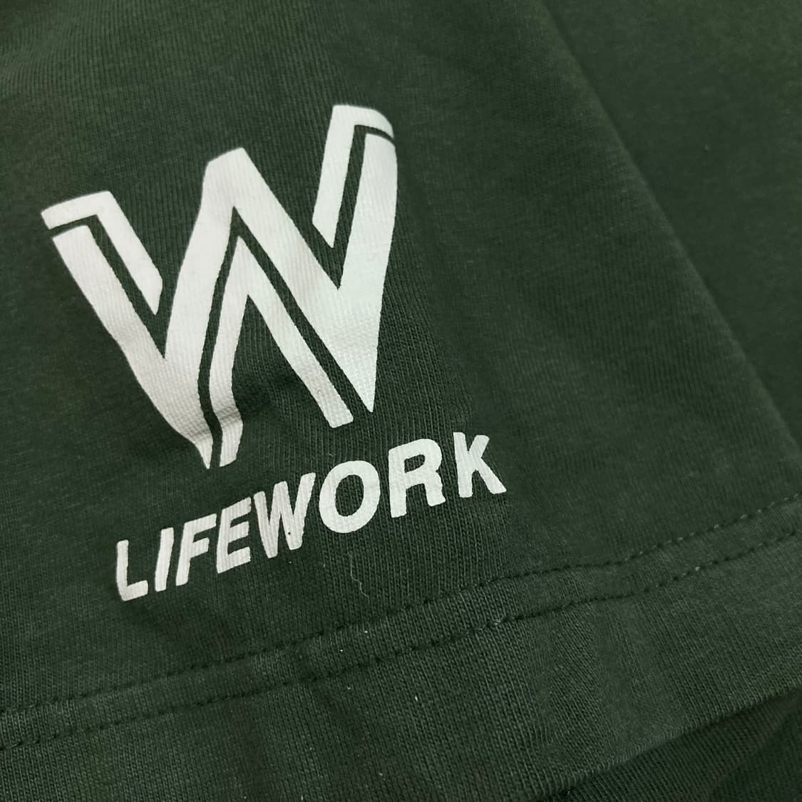 라이프워크 라독 빅로고 카키 반팔티 상품이미지3