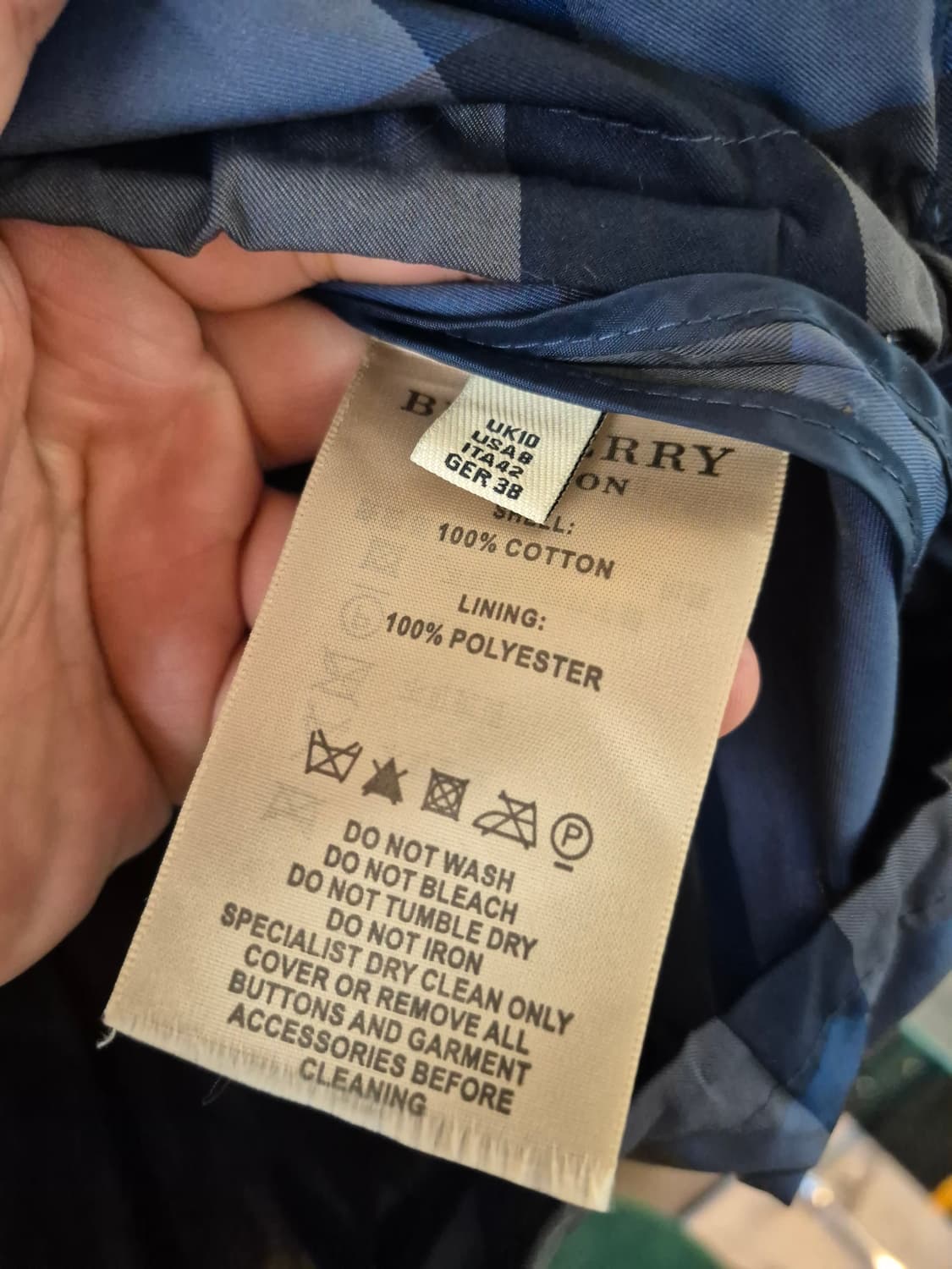 버버리 브릿 여성 체크 후드 자켓 38size 상품이미지4