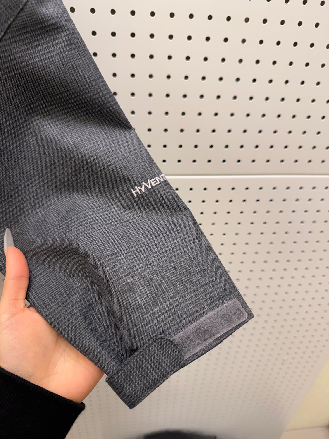 노스페이스 하이벤트 후드 자켓 체크 그레이 U990 상품이미지4