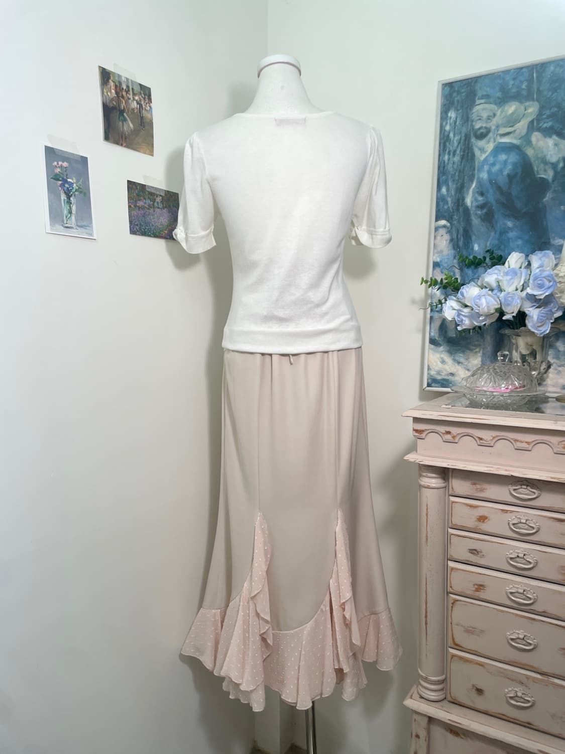 ivory sleeve bow lovely half cardigan 상품이미지4