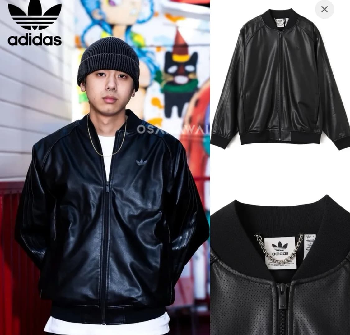 아디다스 재팬 sst 레더 자켓  상품이미지1