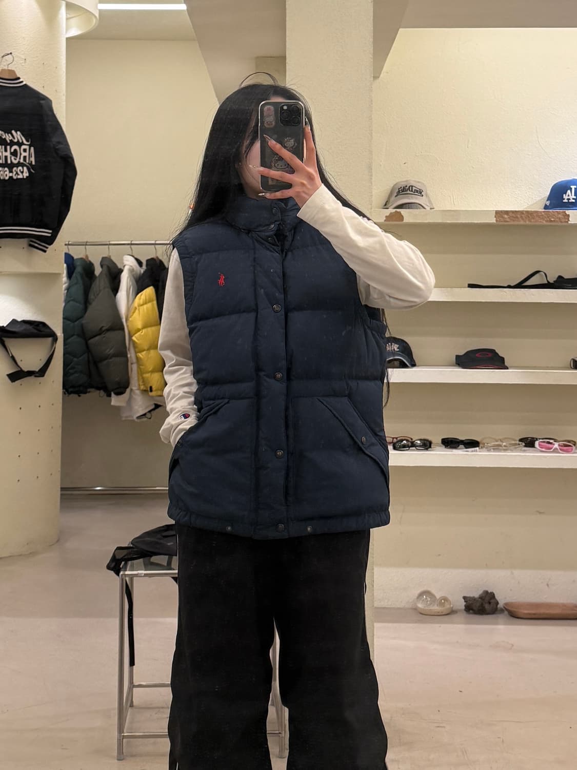 폴로 랄프로렌 네이비 덕다운 패딩조끼 U769 상품이미지1