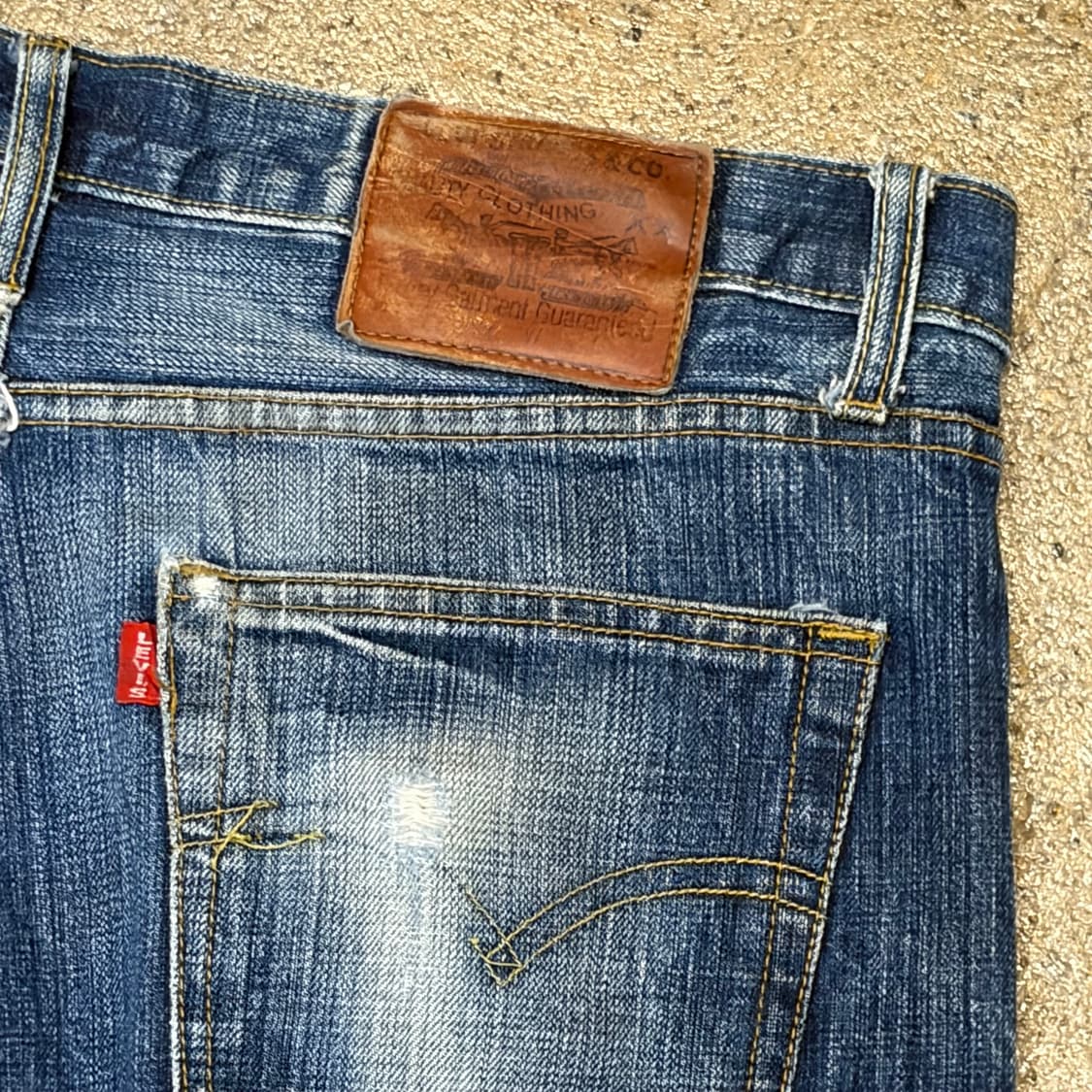 90s Made in USA 미국 빈티지 리바이스 501 셀비지 청바지 상품이미지8