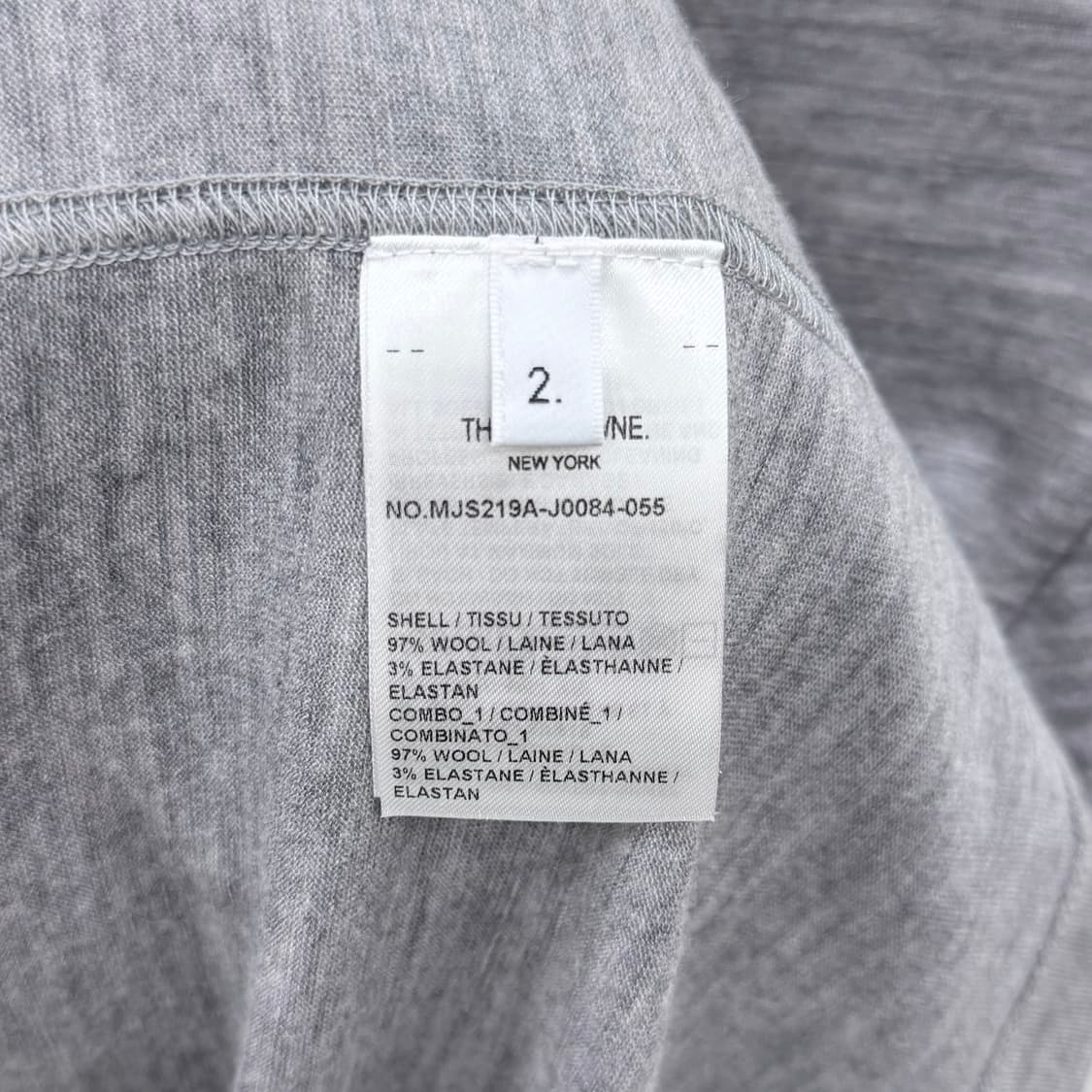 [미사용/2] 톰브라운 사선완장 울 반팔 티셔츠 그레이 상품이미지8