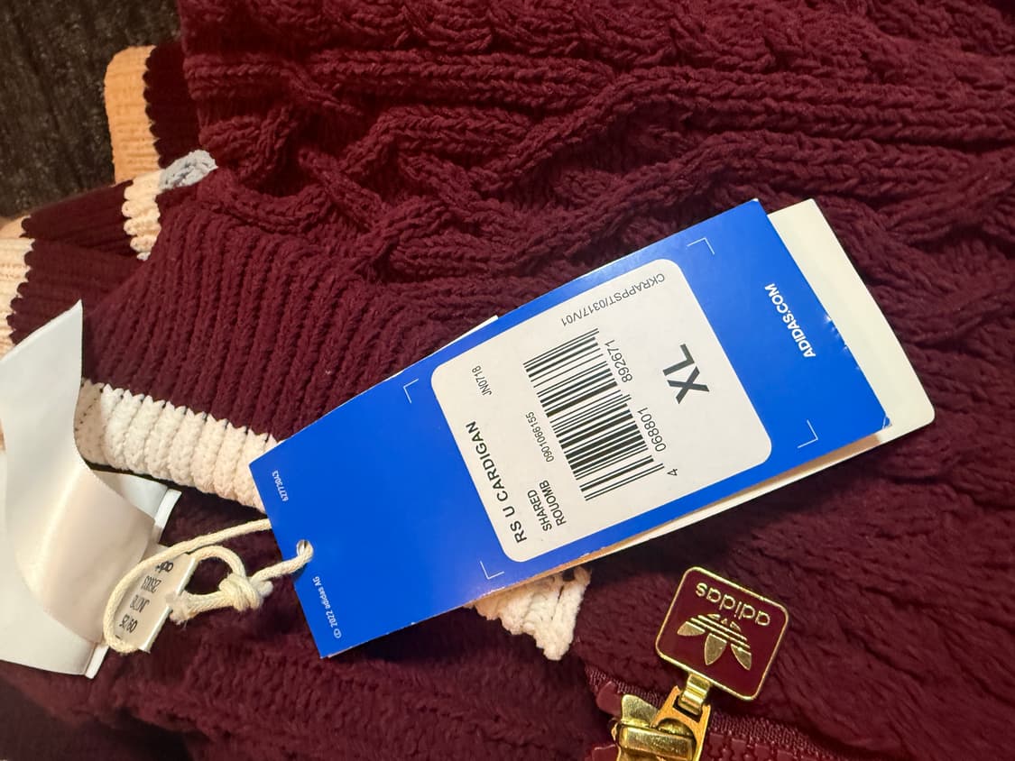 ADIDAS 오리지널 레트로 리믹스 가디건 XL 새상품  상품이미지5