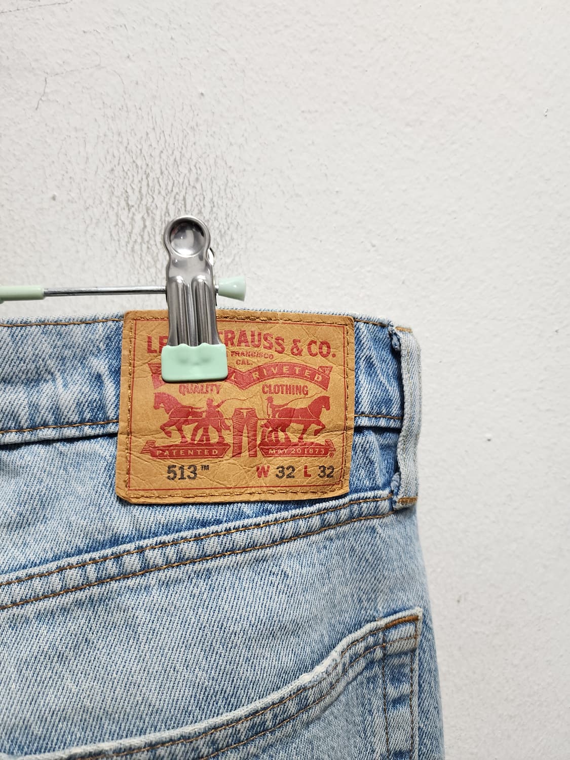 리바이스 513 빈티지 연청 데님  상품이미지5