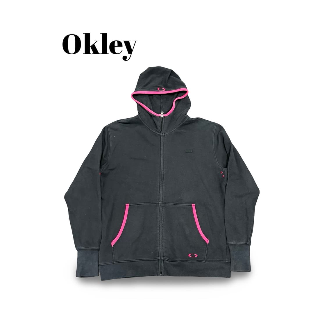 (95)오클리핑크핑거홀후드집업 상품이미지1