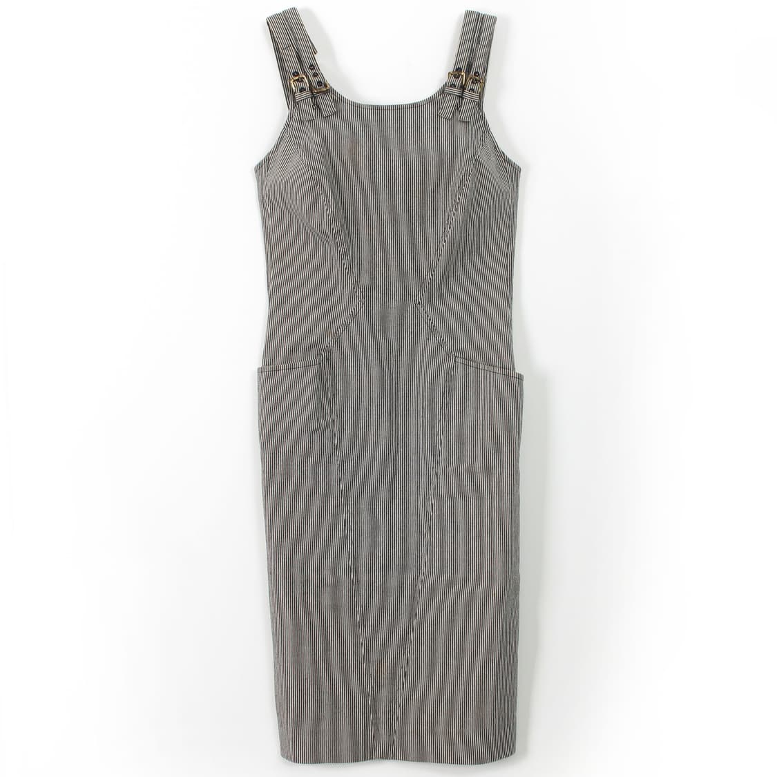 끌로에 스트라이프 미디 멜빵 나시 원피스 상품이미지1