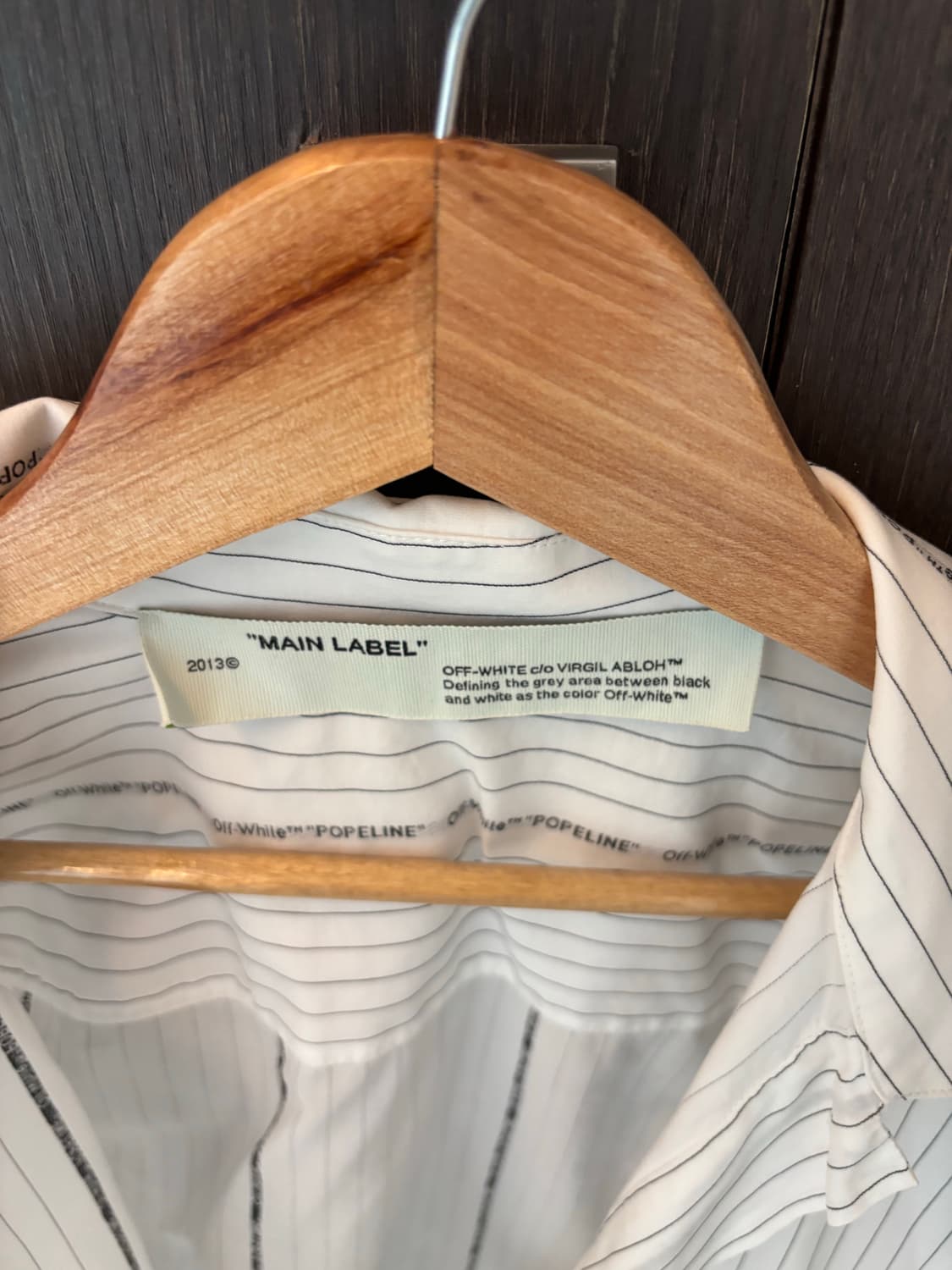 오프화이트 크롭 셔츠  상품이미지2