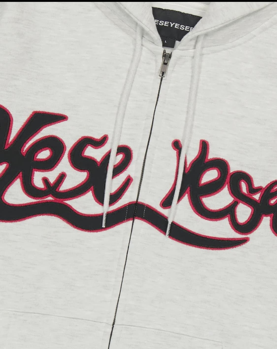 예스아이씨 예스 스네일 로고 집업 후디 라이트 그레이 상품이미지6