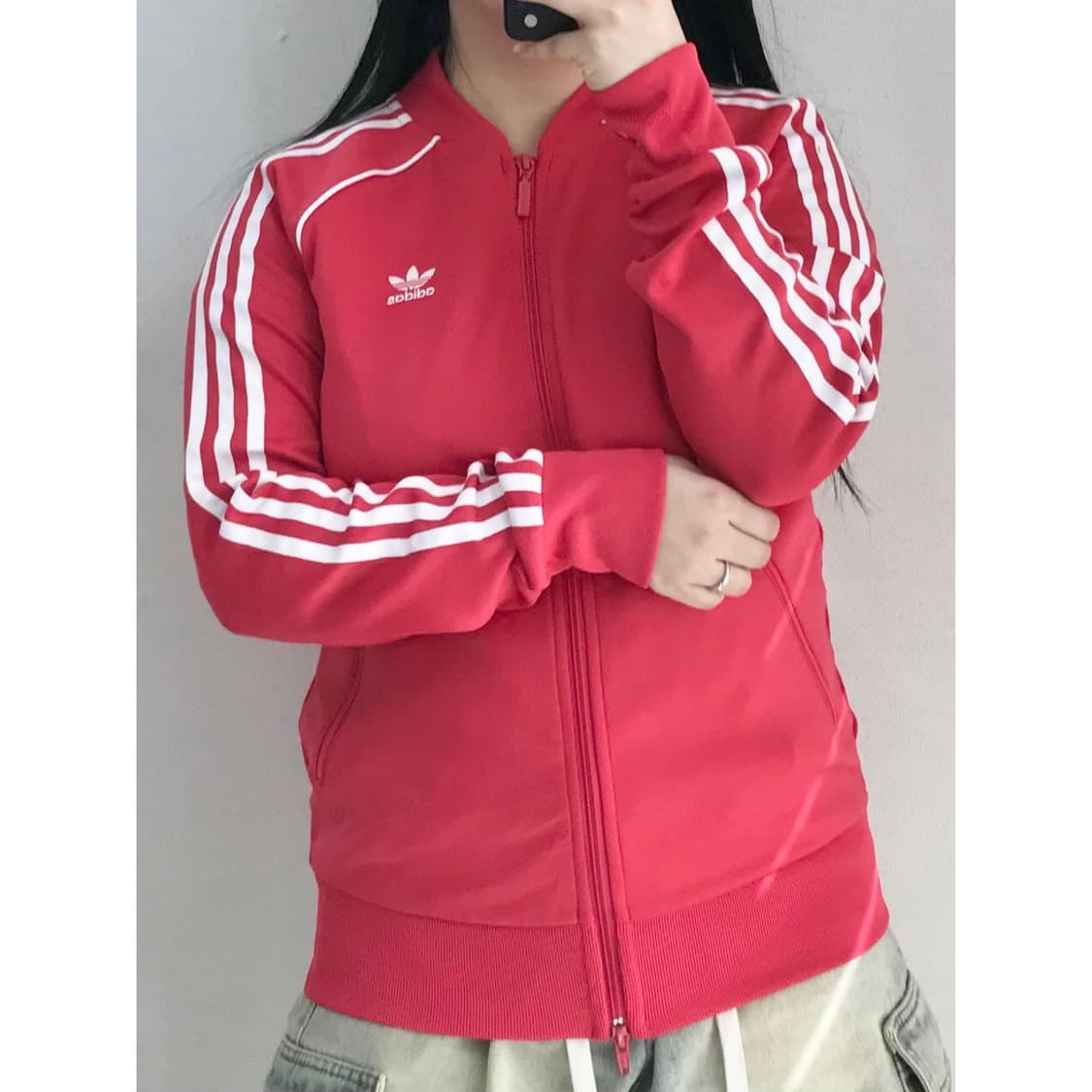 아디다스 파이어버드 핑크 져지 M 상품이미지1