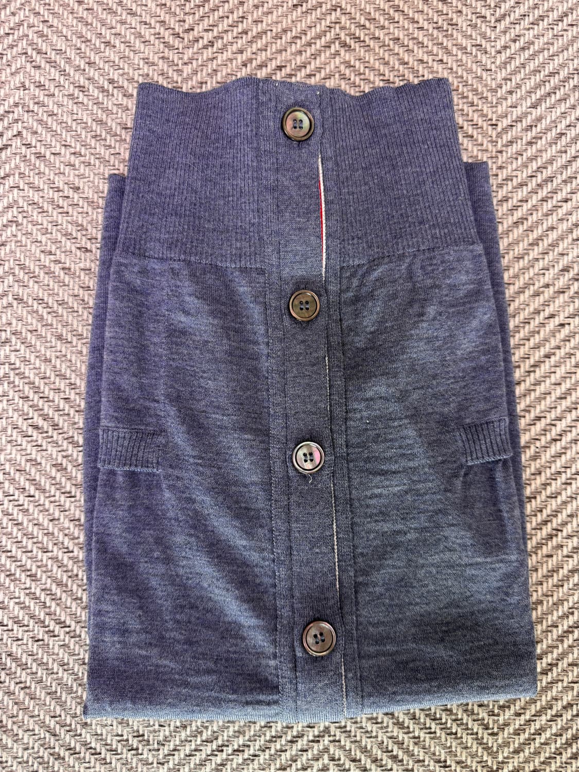 톰브라운 가디건 3 SIZE 블루&네이비 / 모델명 mkc002a / 실 상품이미지3