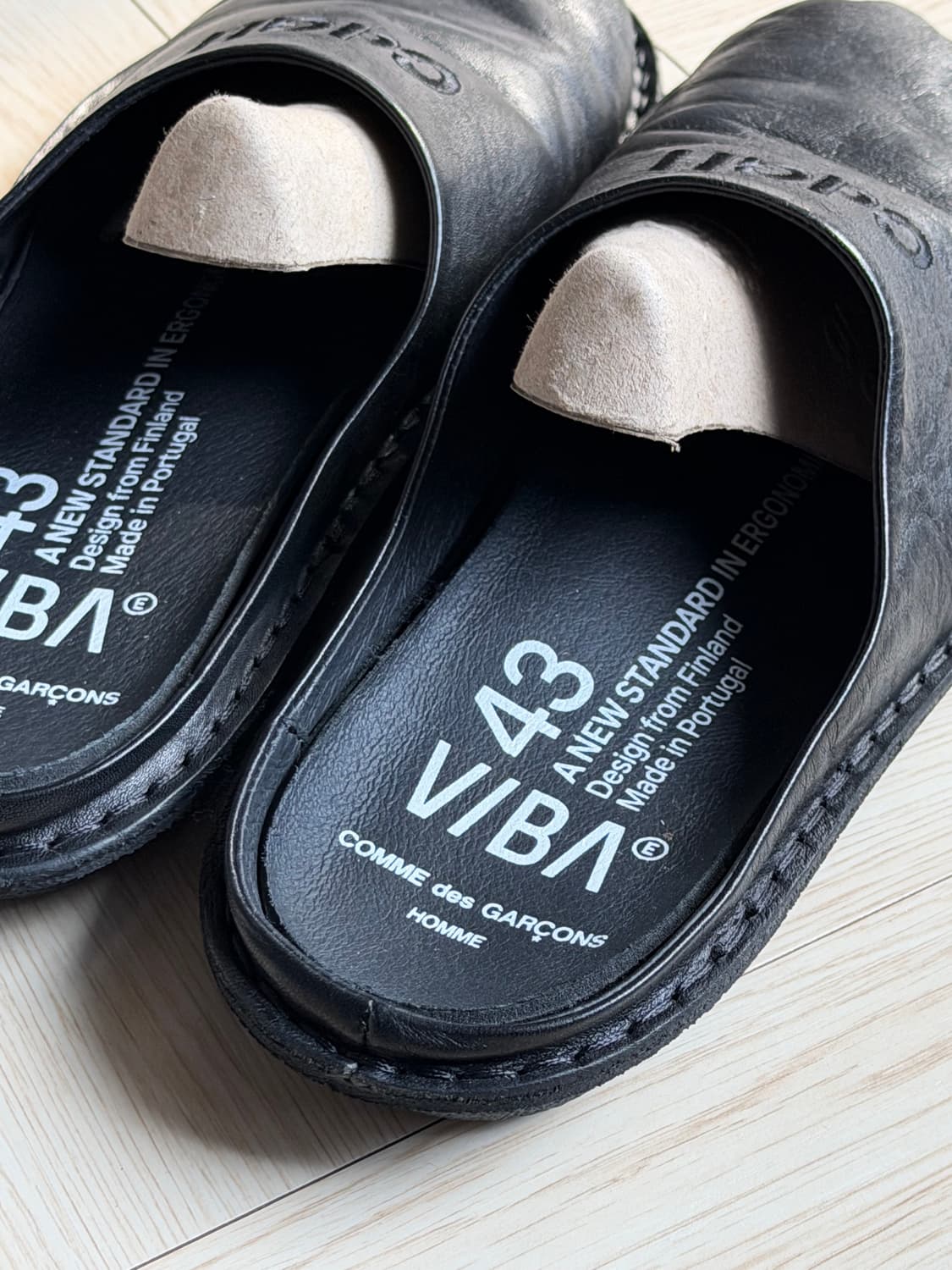 꼼데가르송 VIBA 레더 슬리퍼 뮬 상품이미지4