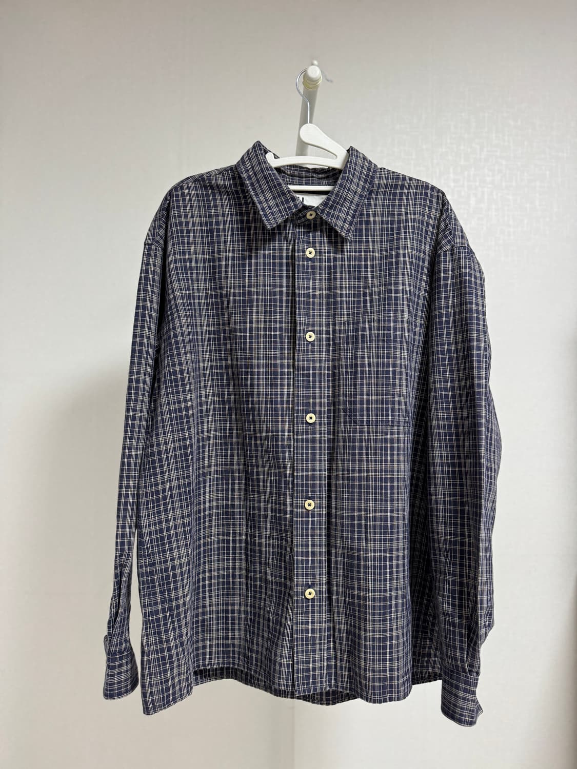 마가렛호웰 패턴 셔츠 L 상품이미지1