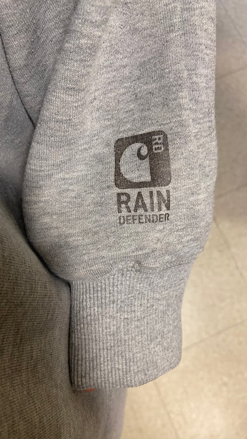 실측 3XL) 칼하트 레인 디펜더 그레이 후드 상품이미지7