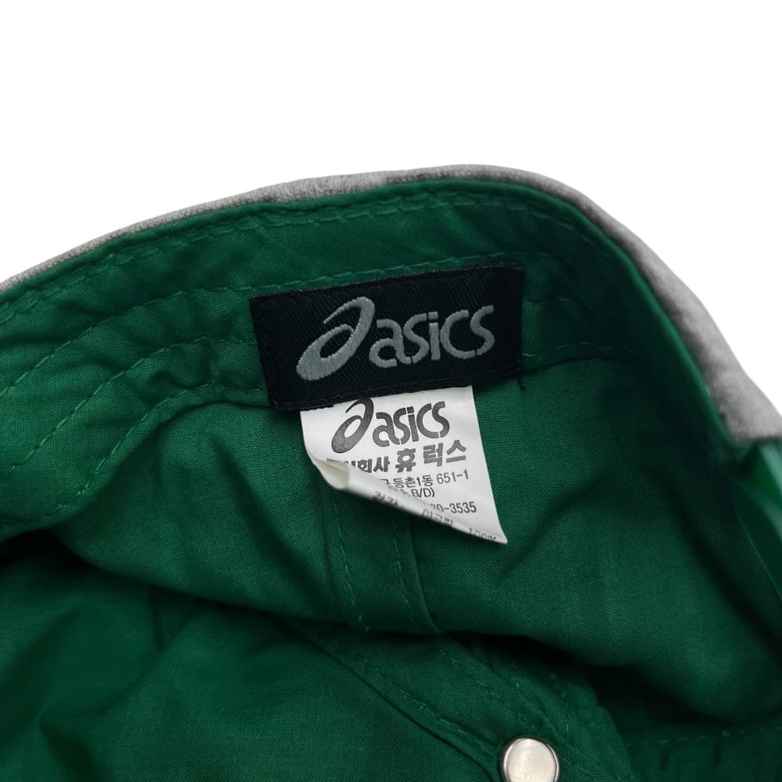 아식스 90's 옐로우로고 그린 니트 코튼캡 상품이미지8