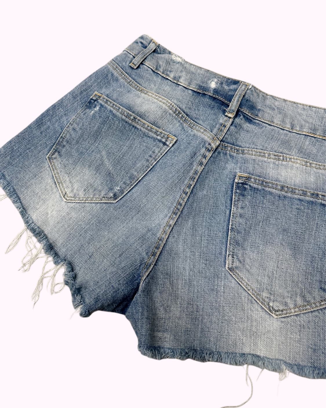 distressed denim shorts 상품이미지5