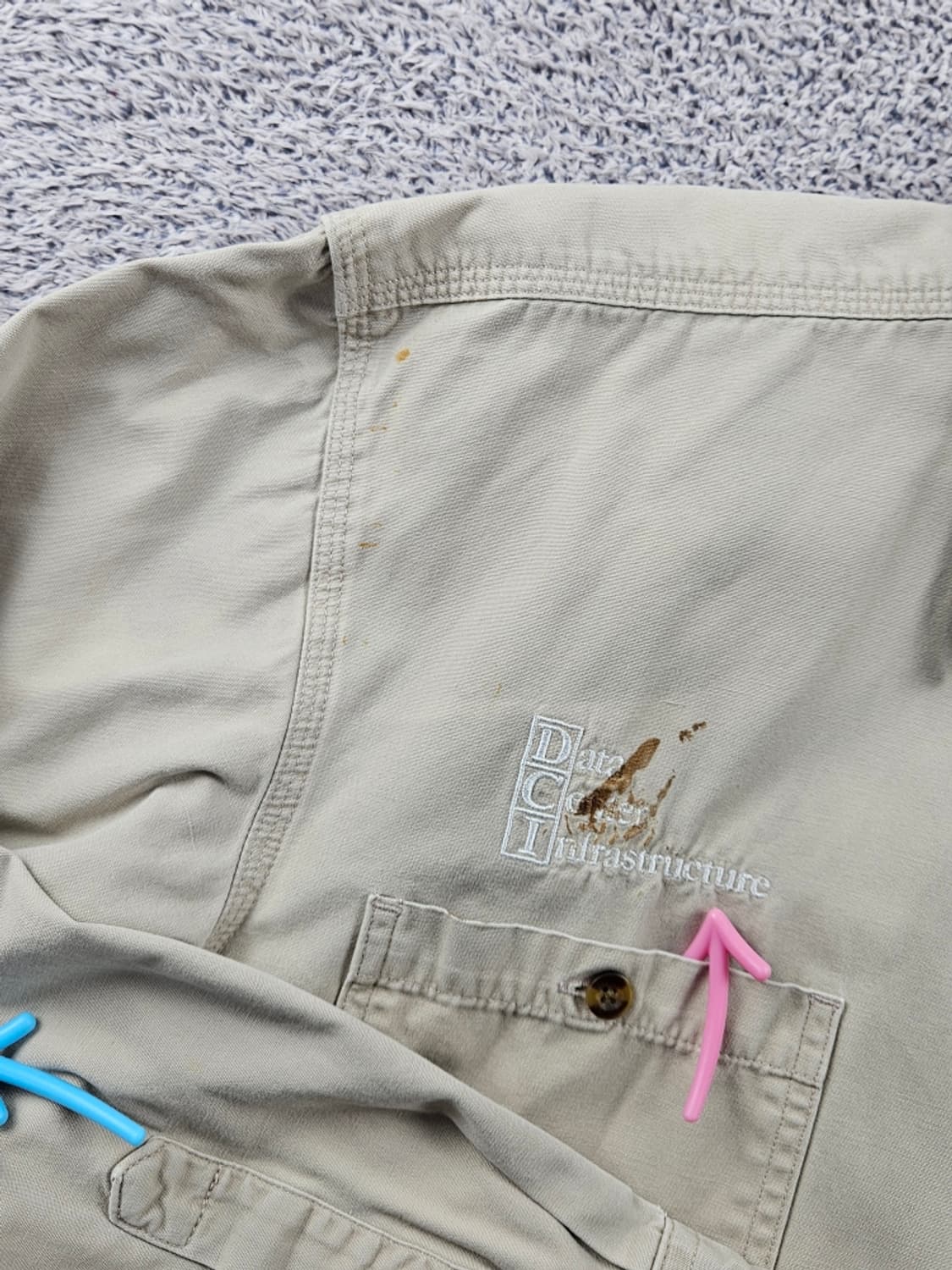 칼하트 코튼 포켓 버튼업 워크 셔츠 ( L ) / 10983 상품이미지6