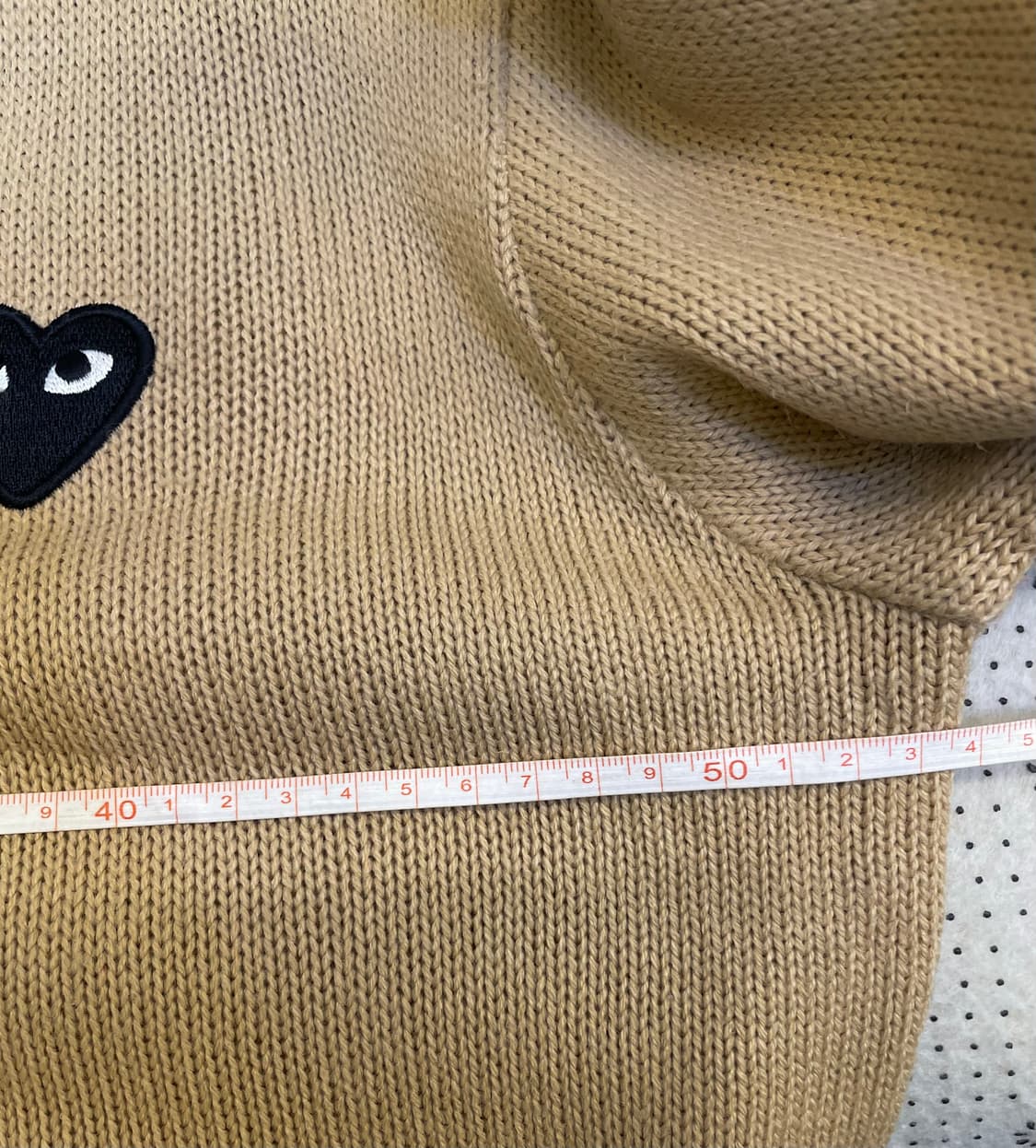 꼼데가르송 PLAY 가디건 베이지 M 상품이미지7