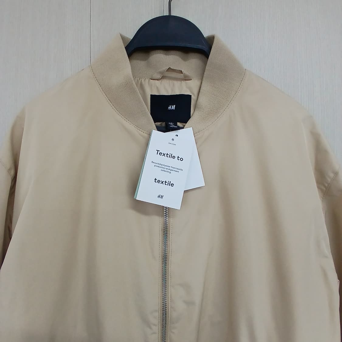 <새상품>H&M 베이지 봄버 자켓 상품이미지2