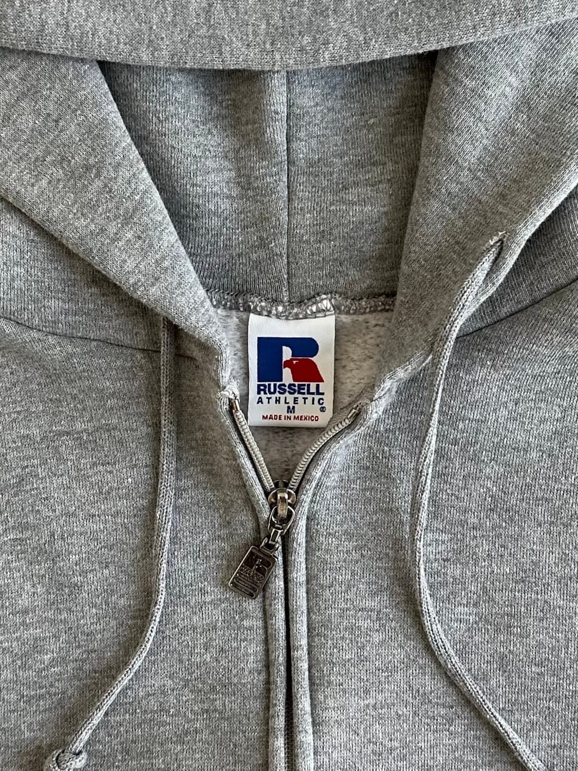 90s 빈티지 러셀 후드집업 그레이 M 상품이미지5