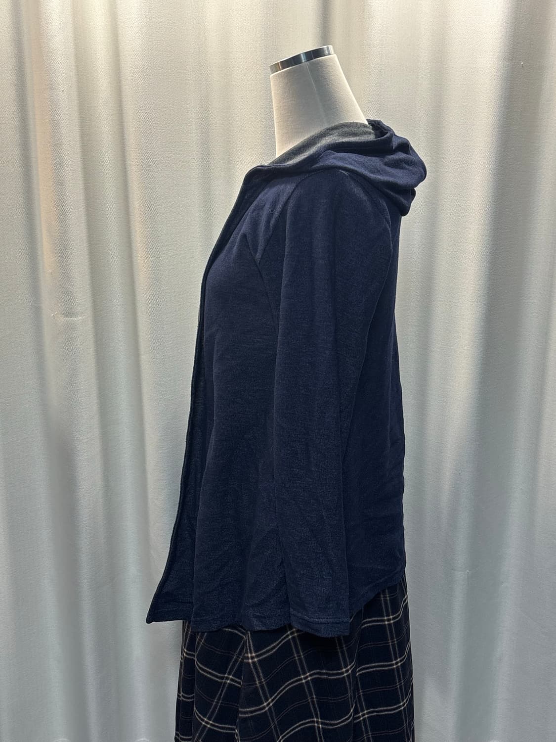 모리걸st 블루 후드 가디건 상품이미지3