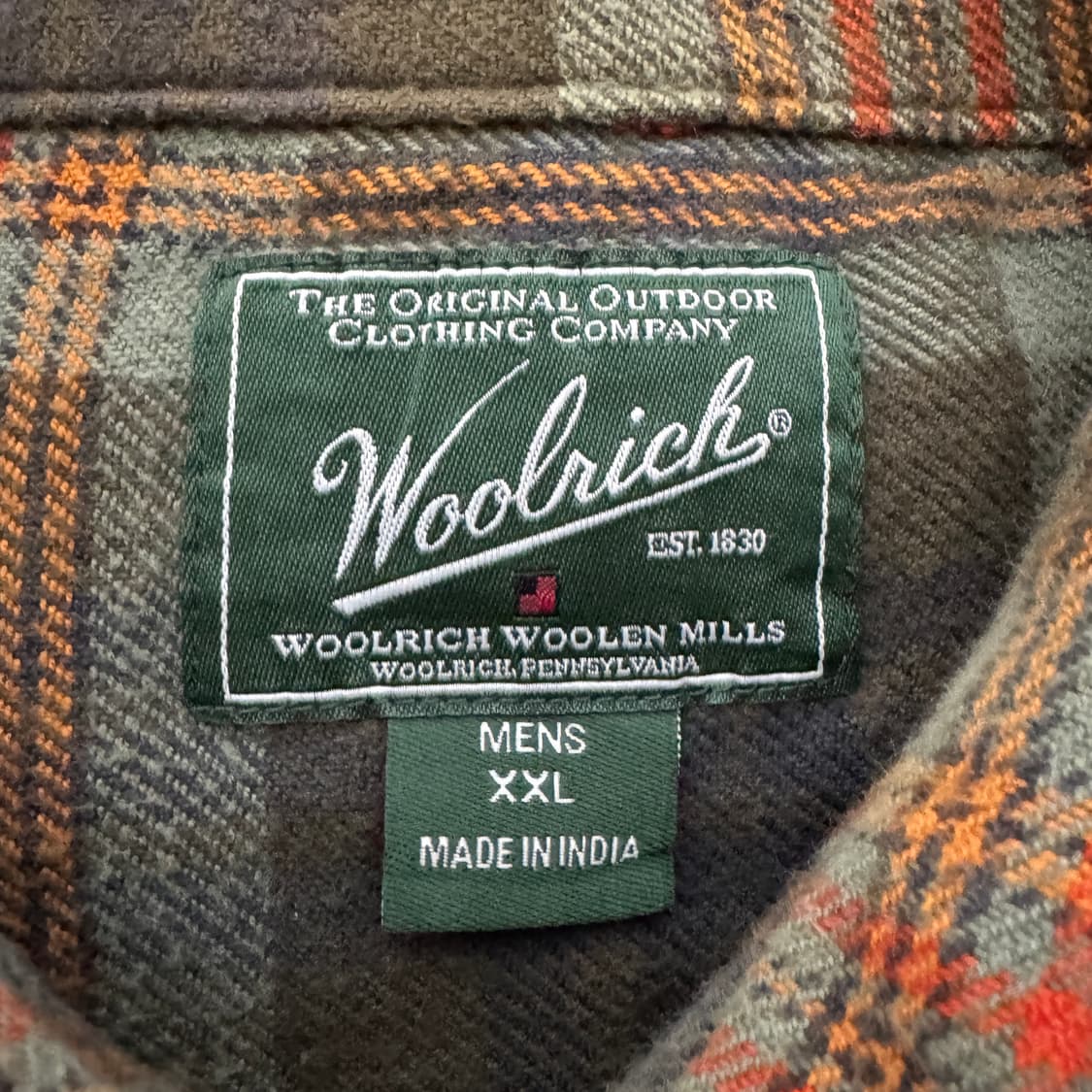 woolrich울리치 체크 남방 긴팔 셔츠 XXL 상품이미지5