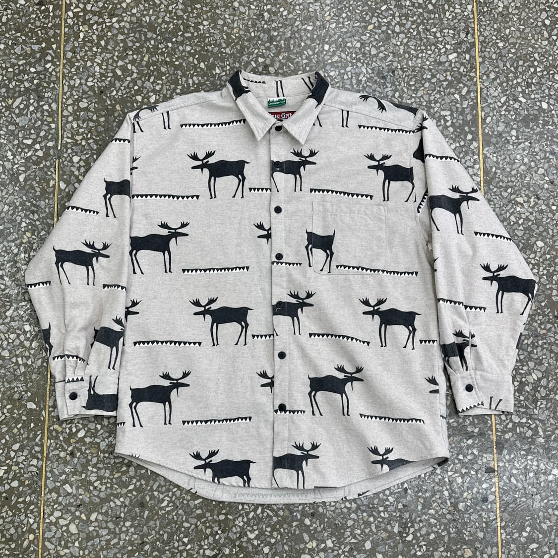 90s USA True grit 무스 샤모아 셔츠 XL 상품이미지1