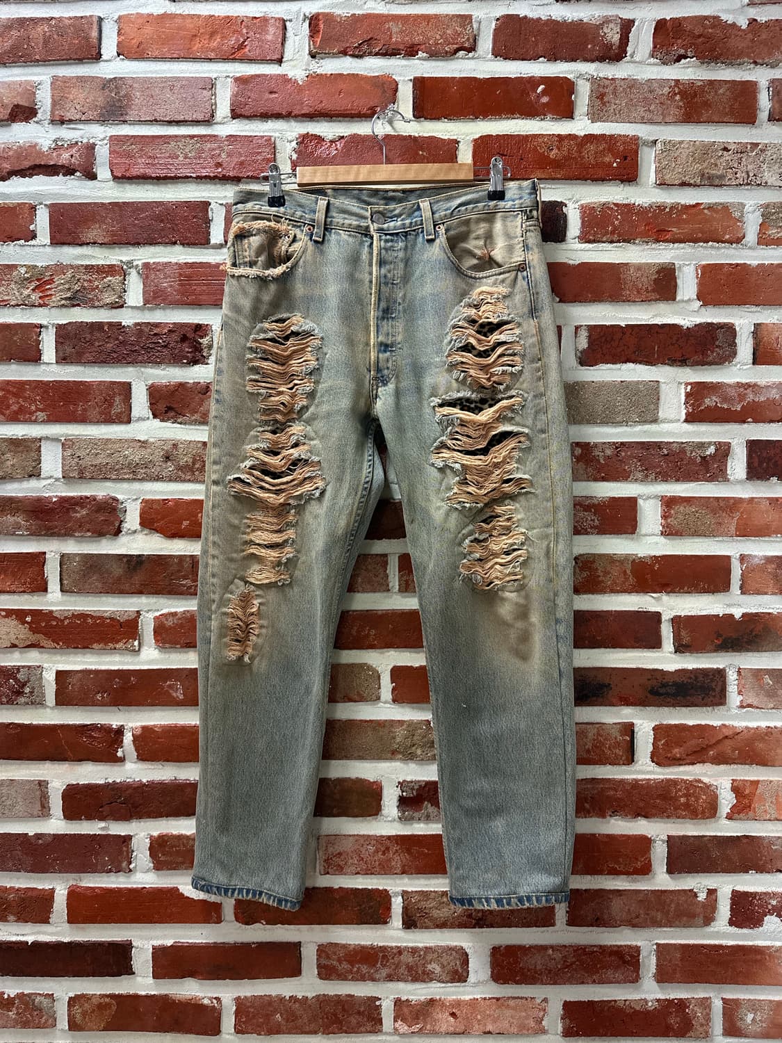 (32)리바이스 501 레오파드 데님 팬츠 상품이미지1