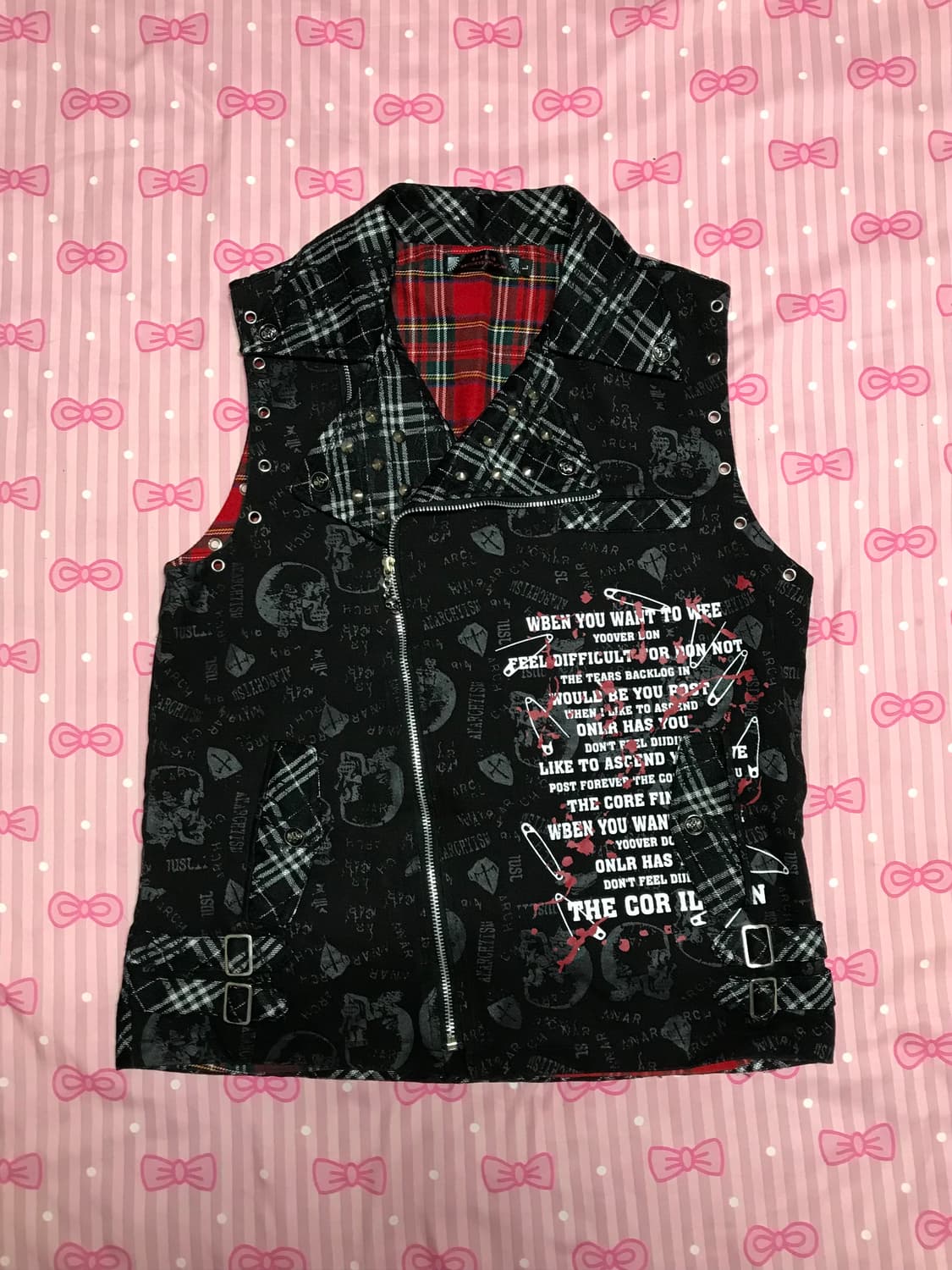 GLP (Gothic Lolita & Punk) 고딕 펑크 조끼 고스 상품이미지1