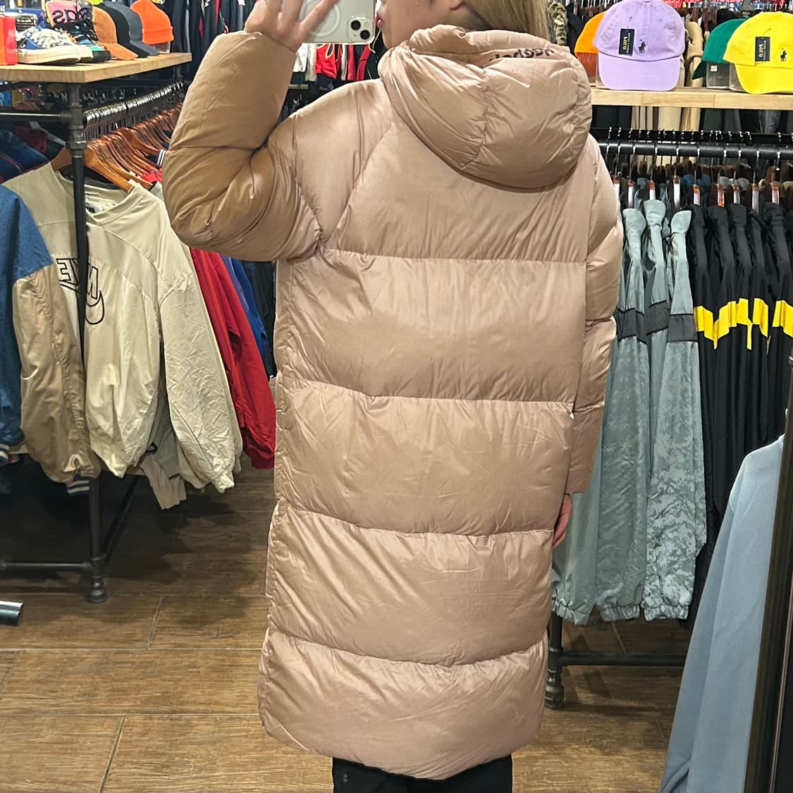 [HI] 리복 롱패딩 연핑크  상품이미지5