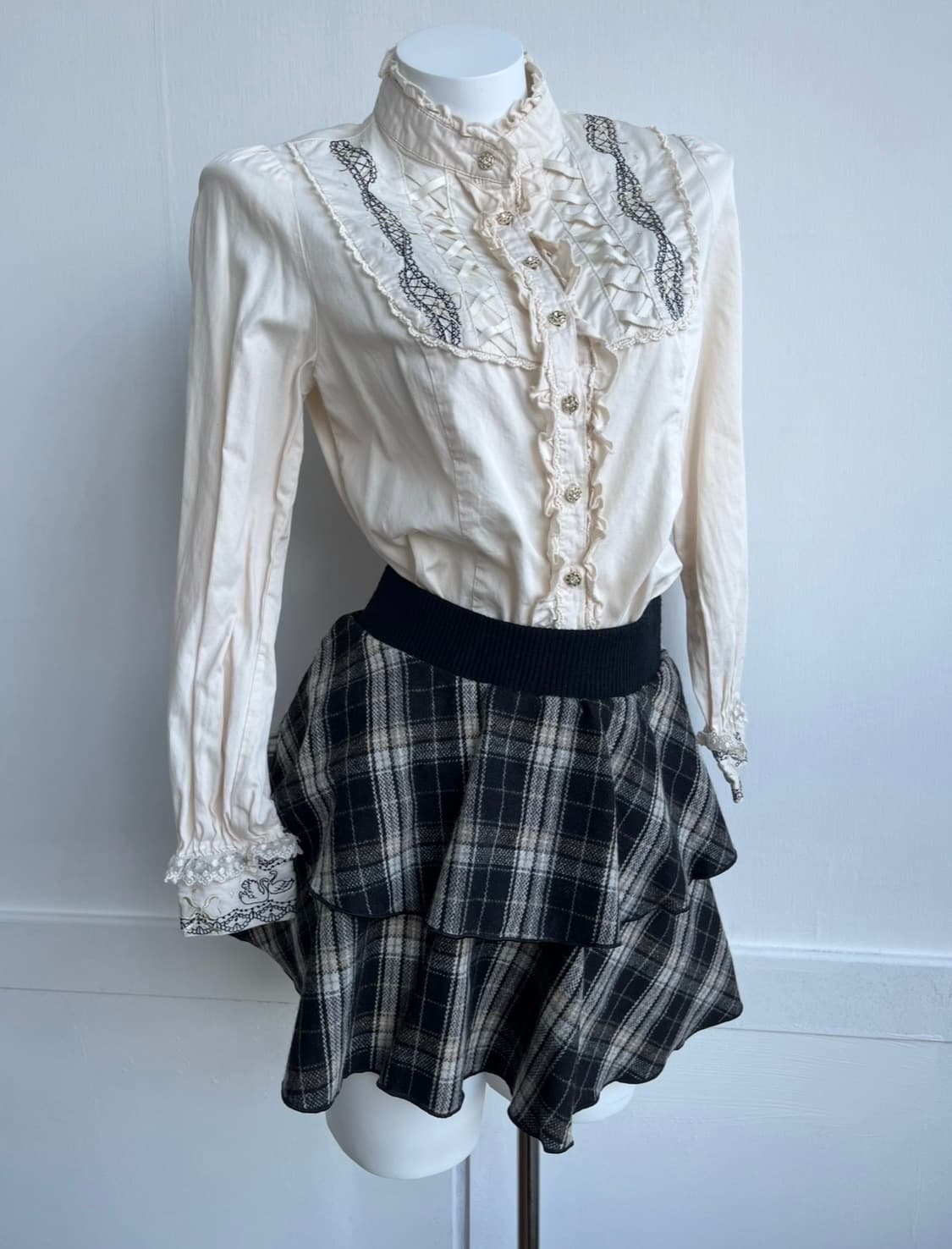 axes femme 아일렛 셔츠 블라우스 상품이미지2