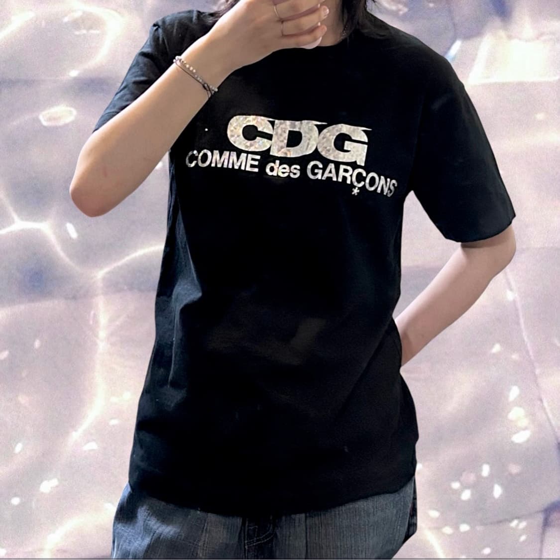 CDG 꼼데가르송 반팔 티셔츠 블랙 L 상품이미지2