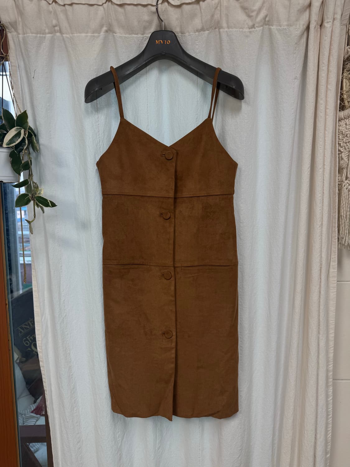 로우클래식 스웨이드 원피스 뷔스티에 원피스 상품이미지1