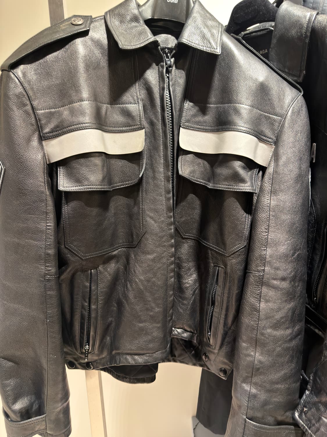 발렌시아가 파리스 유니폼 레더자켓 상품이미지1