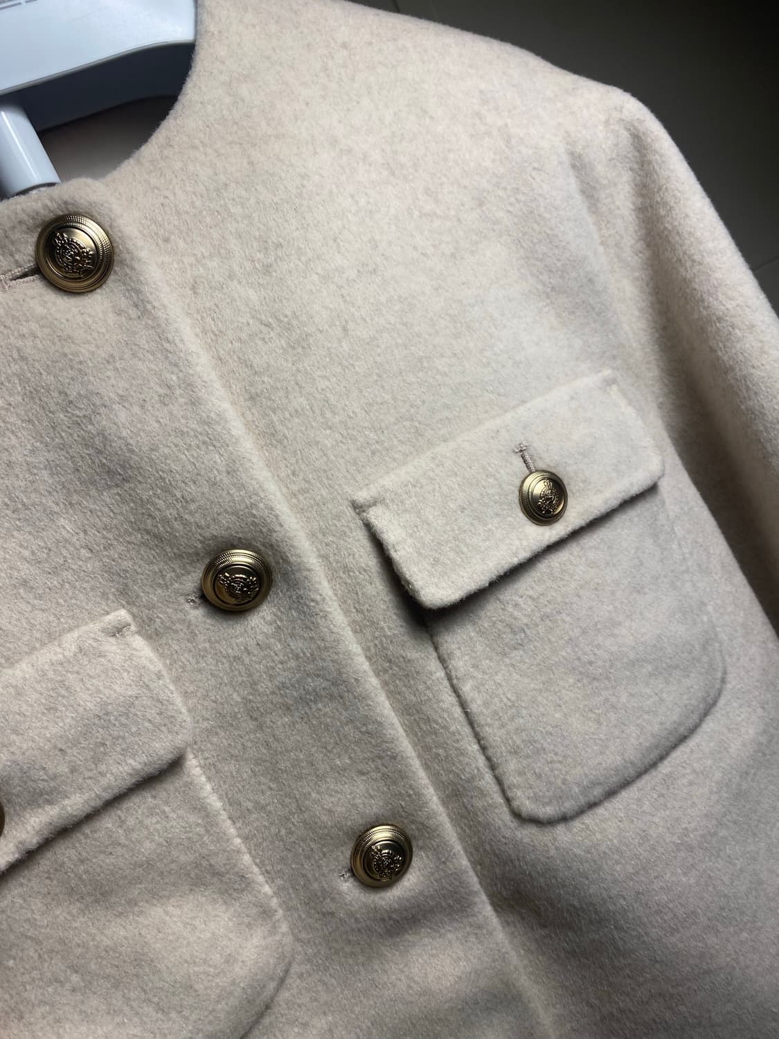 OAMARU 캐시미어 혼방 핸드메이드 자켓 90(새상품) 상품이미지3