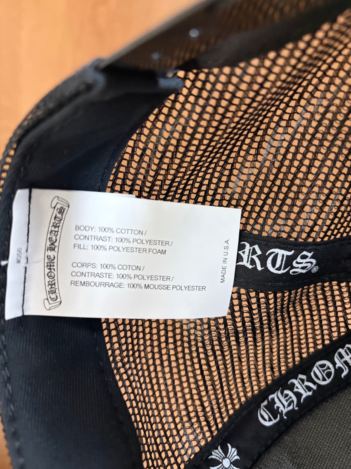 [OS] 크롬하츠 메쉬 캡 블랙 상품이미지4