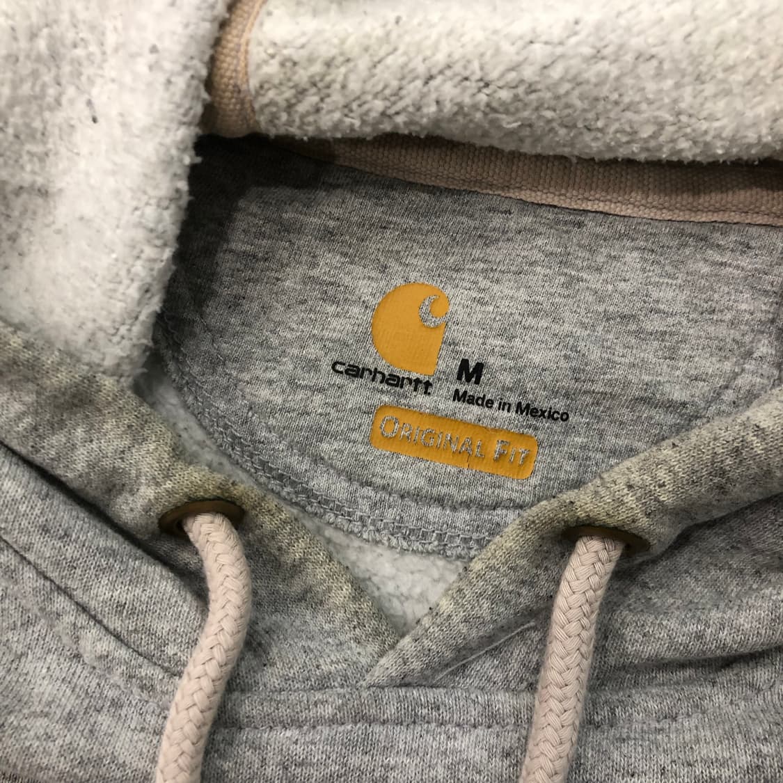 M 칼하트 레터링 로고 후드티 상품이미지4