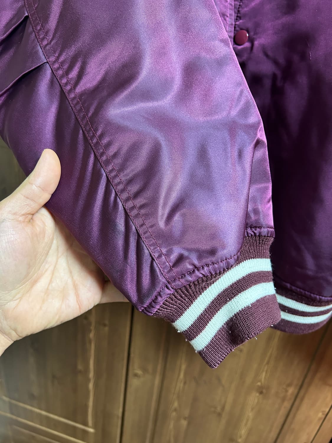 본마를렌 리스펙트 프렌드쉽 나일론 바시티 자켓 상품이미지5