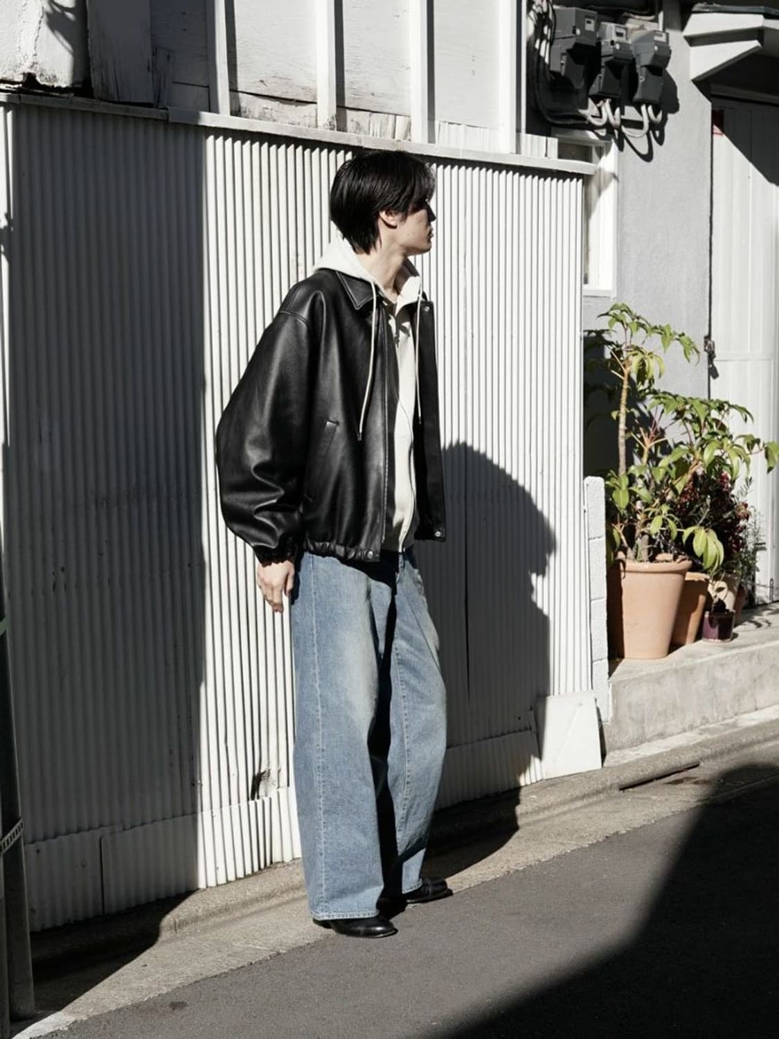 ssstein 슈타인 쉽 레더 집 숏 자켓 L사이즈 상품이미지8