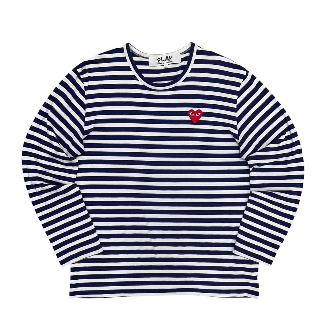 꼼데가르송 스트라이프 보더티(L) 상품이미지1